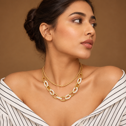 Smara Double Layered Link Chain