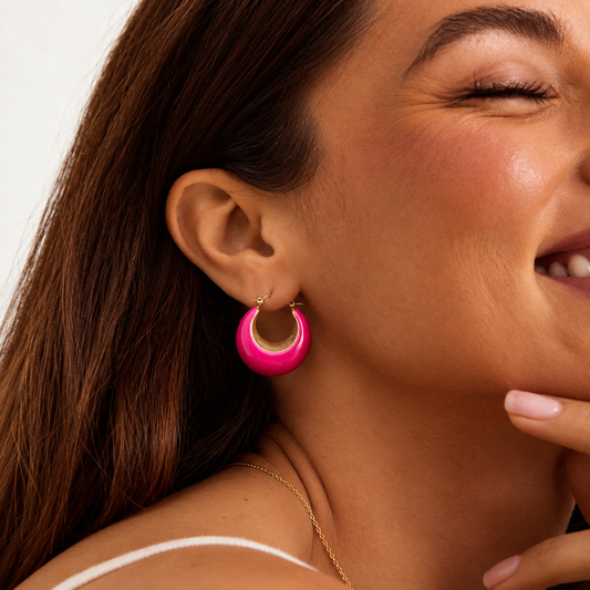 Smara weightless dripping round earrings