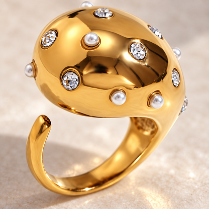 Smara Diamond Adjustable Ring